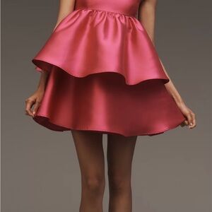 Hutch Pink Satin Mini Dress